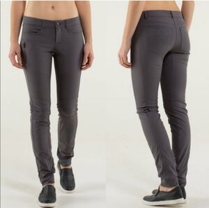 Lululemon Grey Bust A Move Moto Pants Size 4